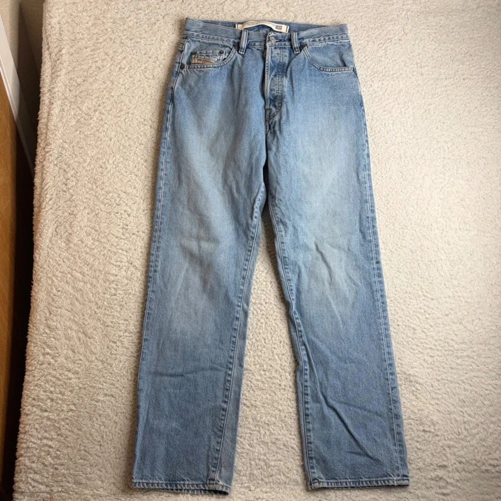 Vintage Diesel Keetar Jeans Mens 31 (29x29) Light Wash Straight Leg Denim Italy